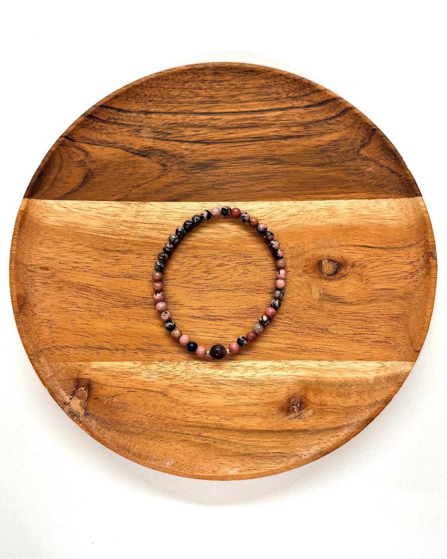 022 - Pink Mix Stone Bead Bracelet