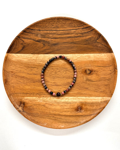 022 - Pink Mix Stone Bead Bracelet