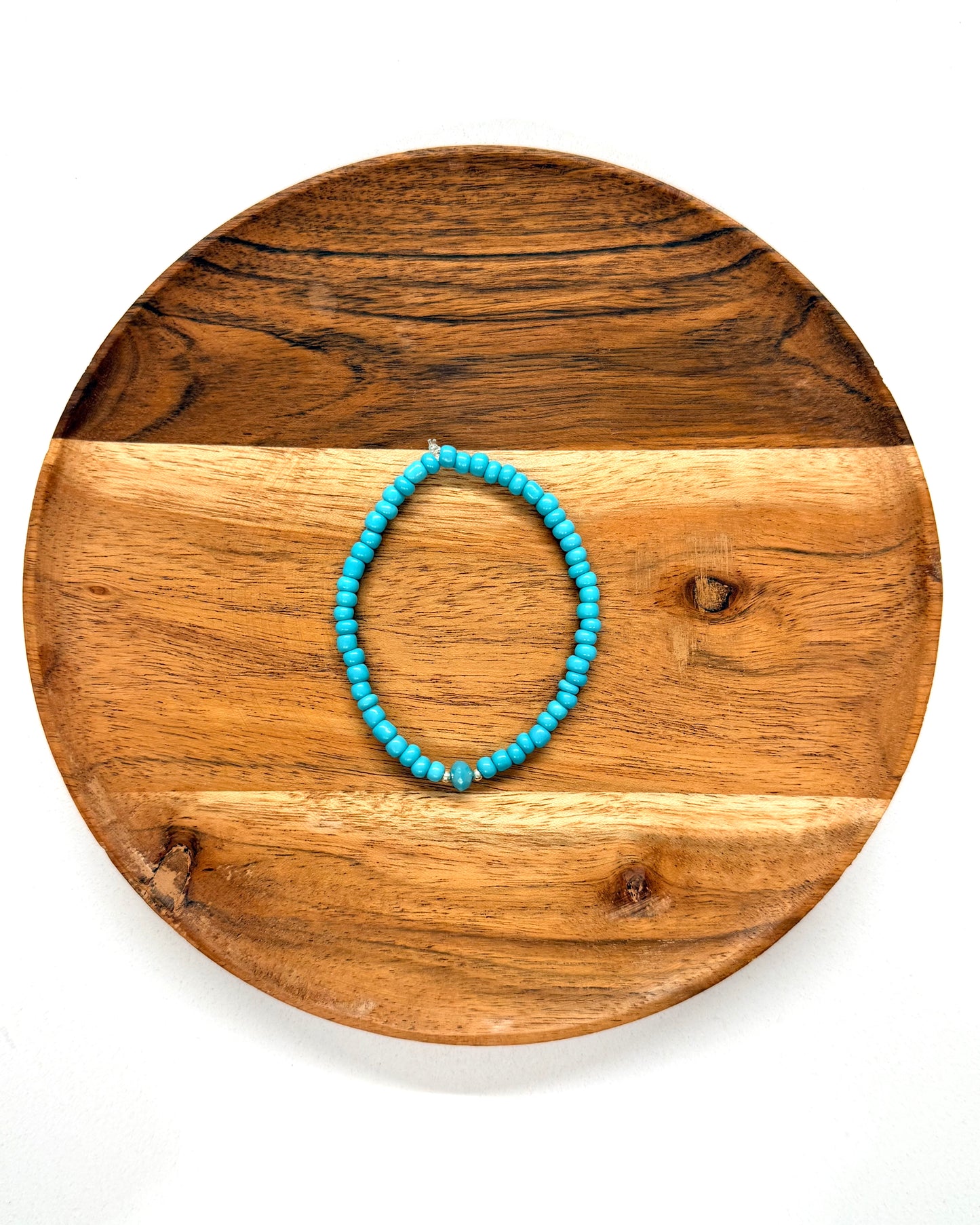 022 - Turquoise Seed Bead Bracelet