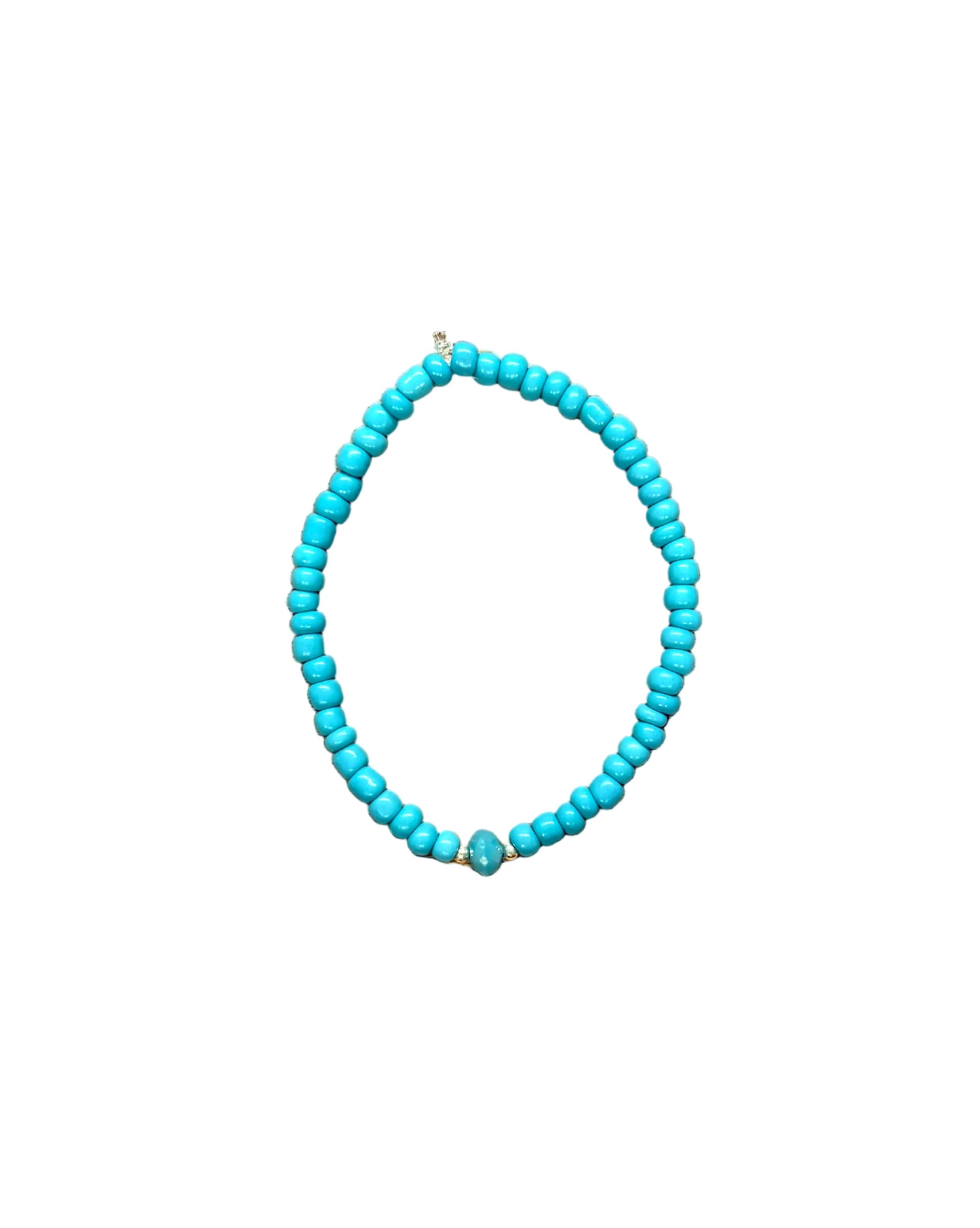 022 - Turquoise Seed Bead Bracelet