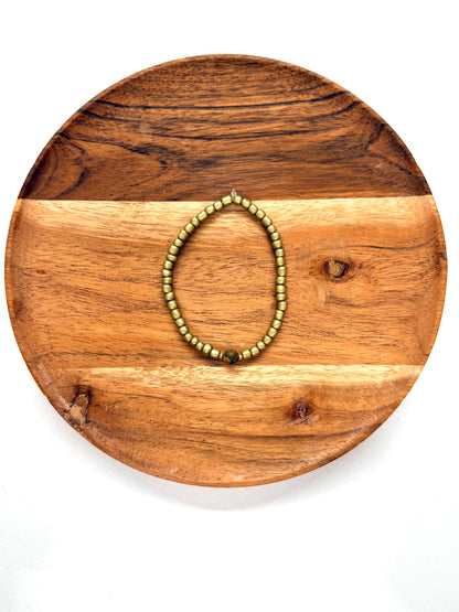 022 - Gold Seed Bead Bracelet