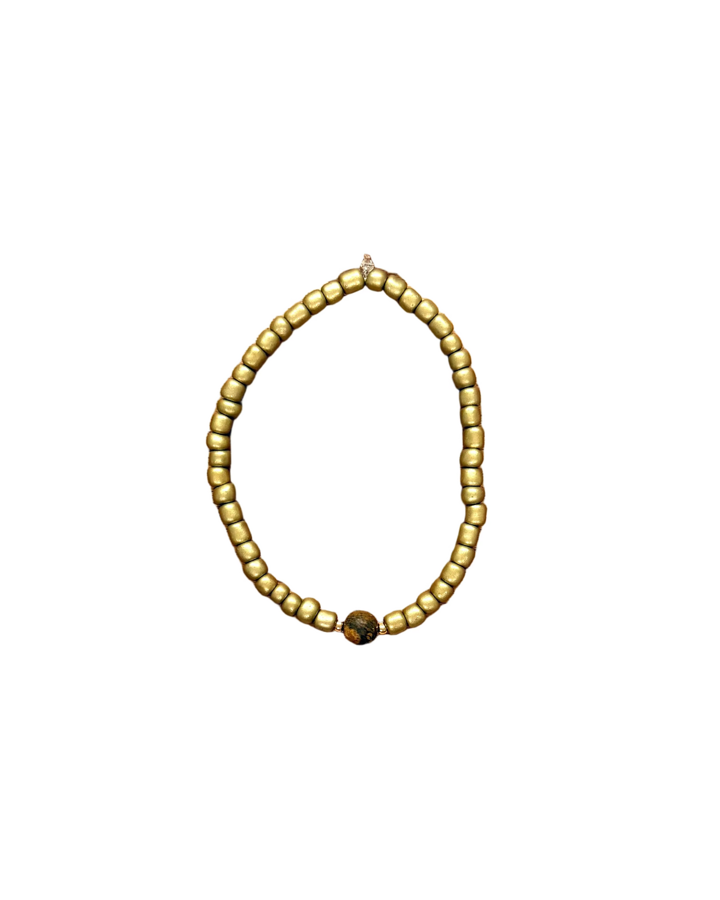 022 - Gold Seed Bead Bracelet