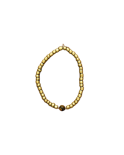022 - Gold Seed Bead Bracelet