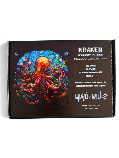 Kraken Stained Glass | 225 Piece Puzzle