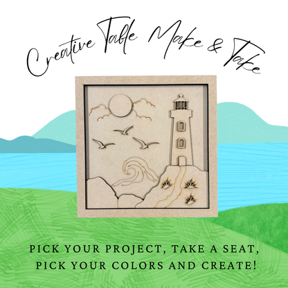 Layered Lighthouse Mini Sign Creative Kit