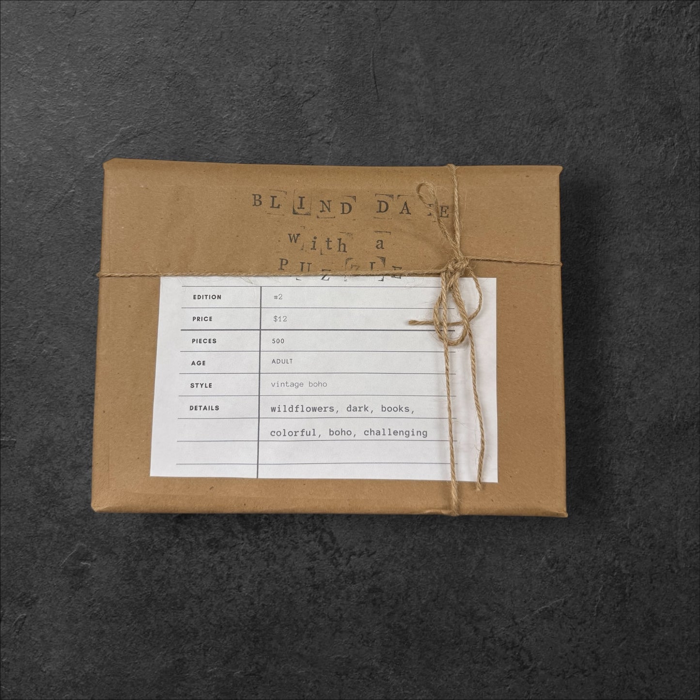 Blind Date With A Puzzle