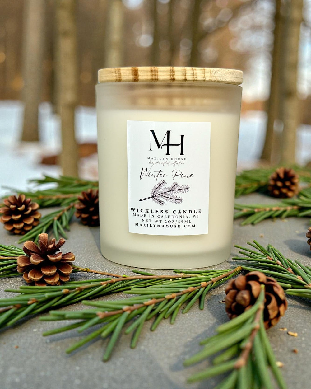 Winter Pine 5oz Wickless Candle