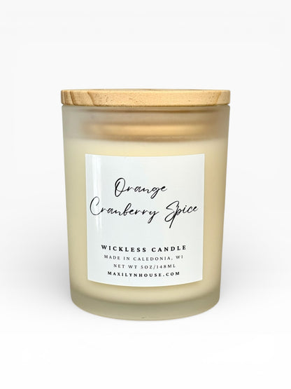 Orange Cranberry Spice 5oz Wickless Soy Candle