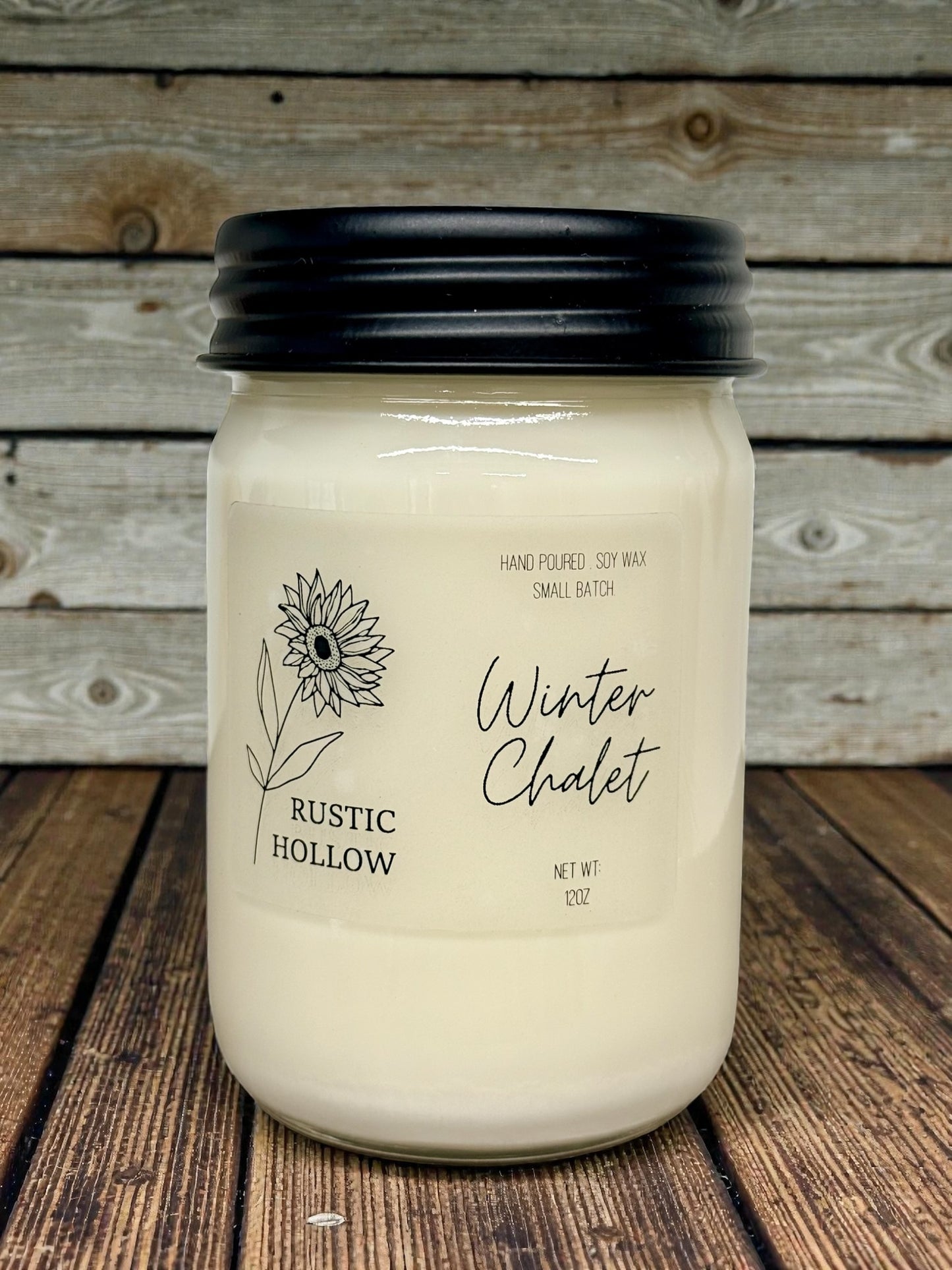 003 - Winter Chalet 12oz. Soy Jar Candle