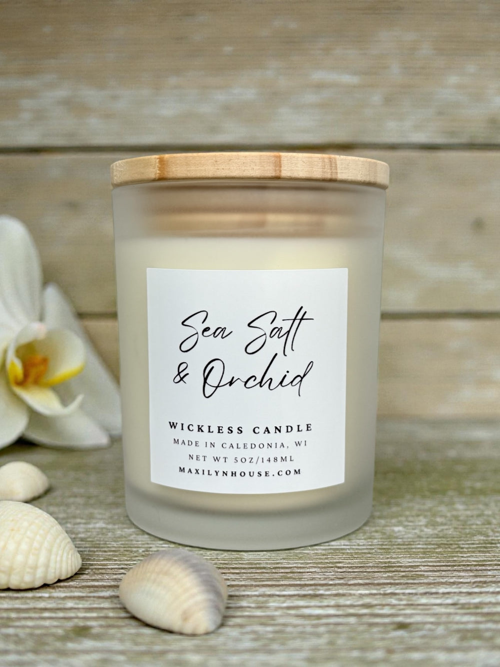 Sea Salt & Orchid Soy Wickless Candle | 5 oz