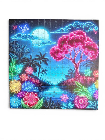 Neon Oasis – 225 Piece Puzzle