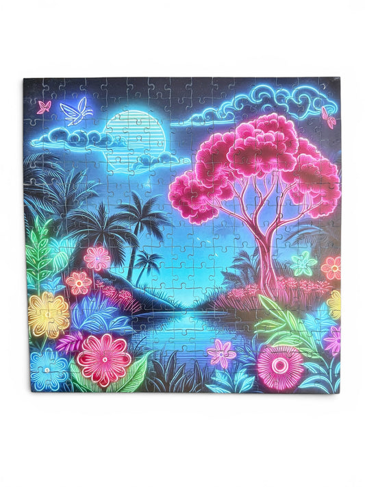 Neon Oasis – 225 Piece Puzzle