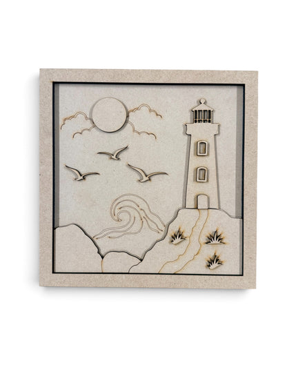Layered Lighthouse Mini Sign Creative Kit