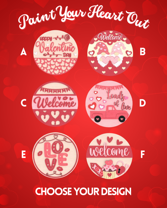 💘 Paint Your Heart Out: Valentine Sign Workshop: January 17th