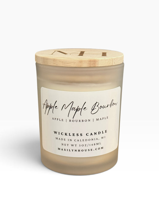 Apple Maple Bourbon Soy Wickless Candle | 5 oz