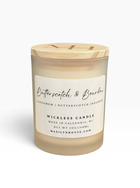 Butterscotch & Bourbon Soy Wickless Candle | 5 oz