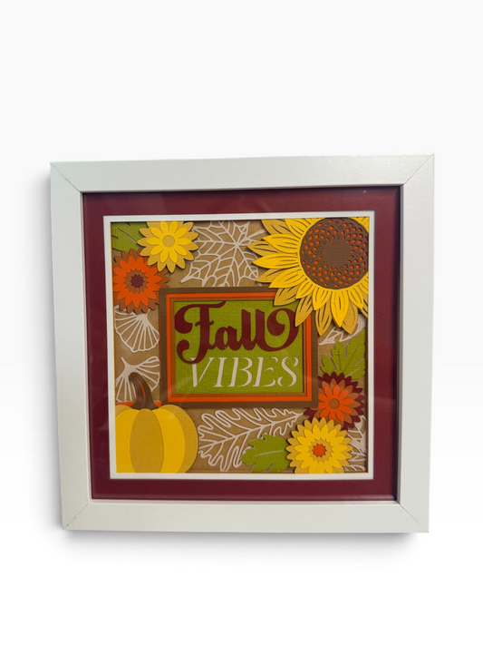 Fall Vibes Shadow Box