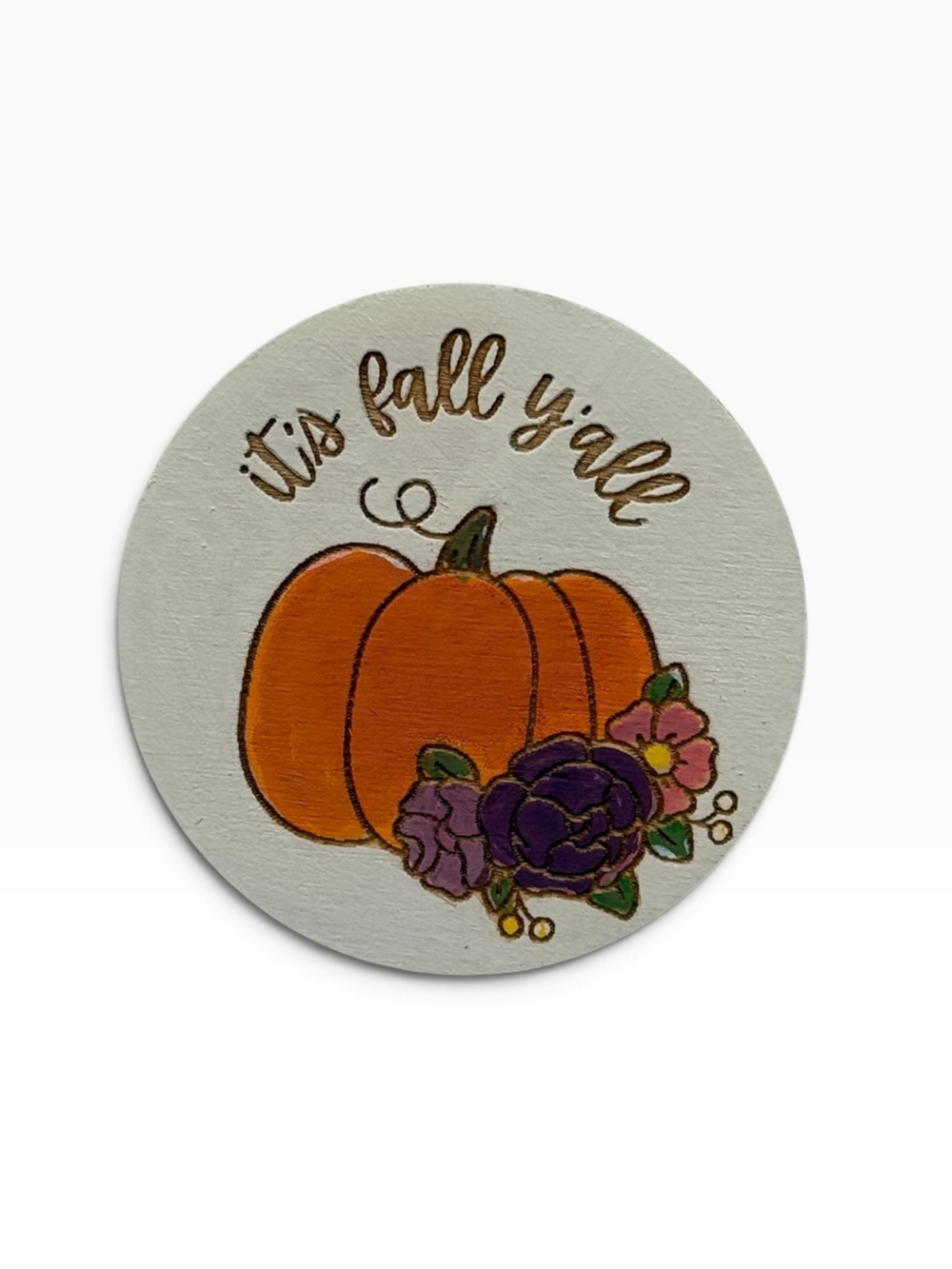 fall y'all wood magnet