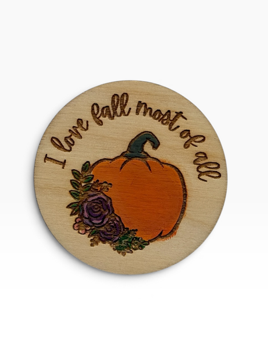 fall y'all wood magnet