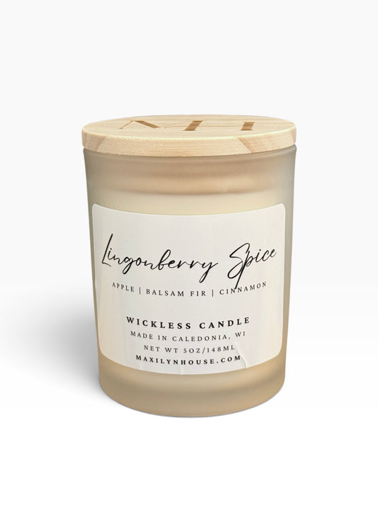 Lingonberry Spice Soy Wickless Candle | 5 oz
