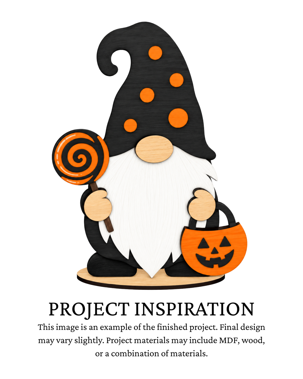 Lollipop Halloween Gnome DIY Shelf Sitter | Creative Table Project