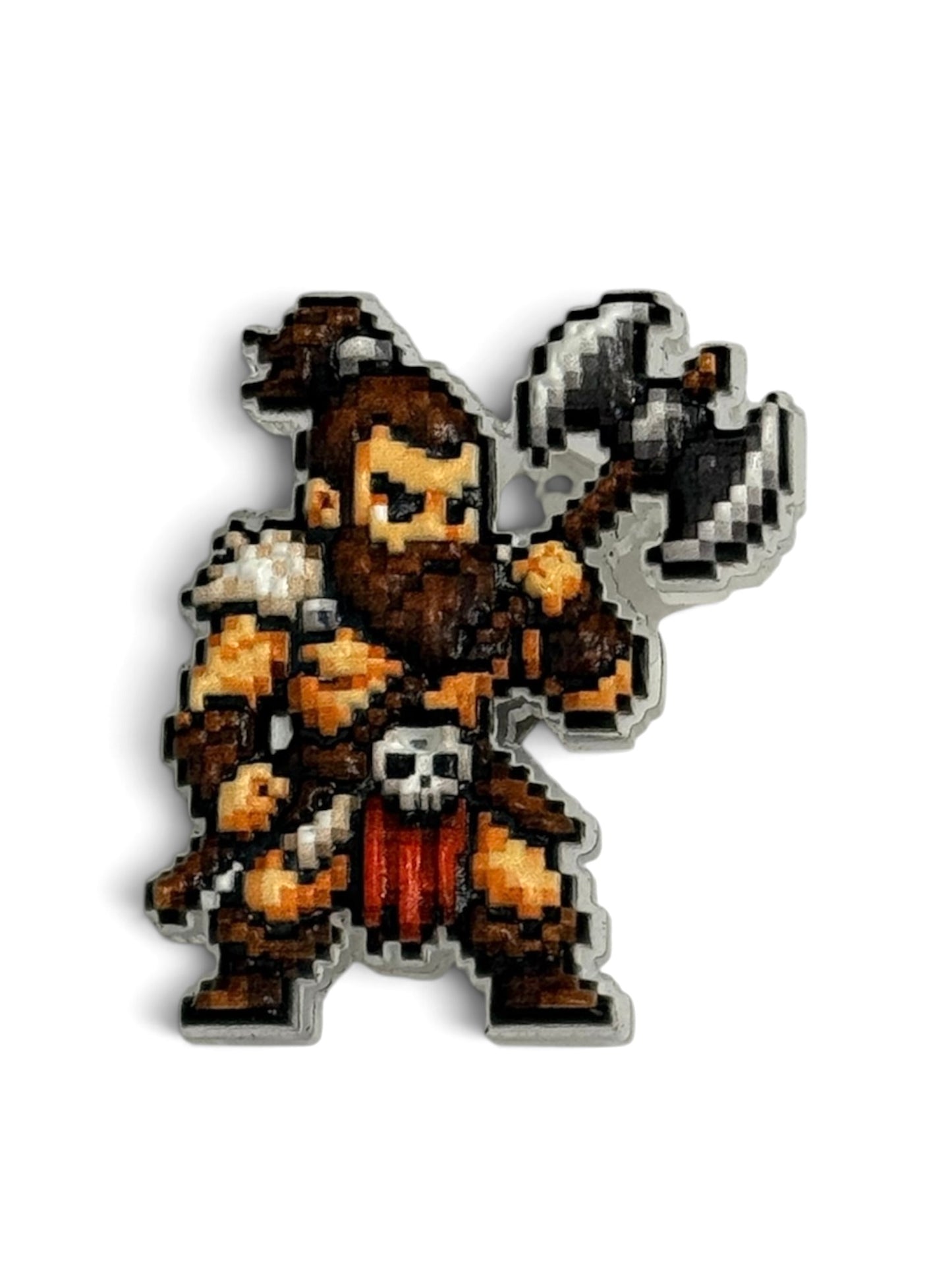 Pixel Barbarian | Acrylic Gamer Pin