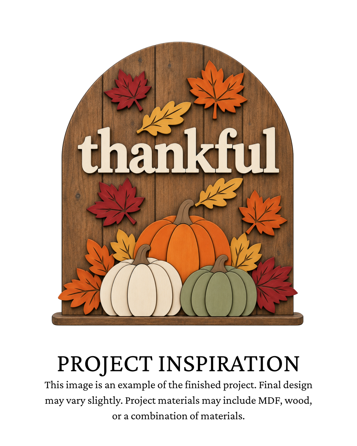Thankful Pumpkin Arch DIY Shelf Sitter | Creative Table Project